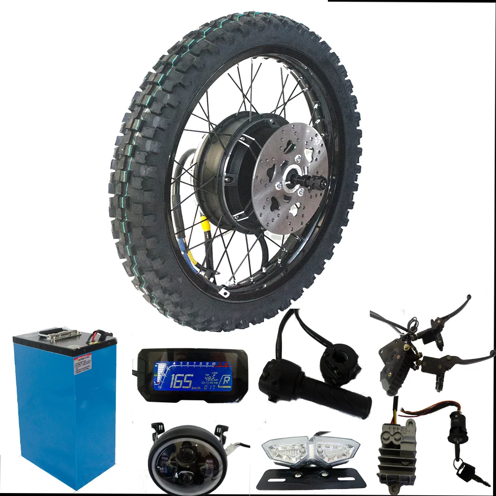 New Electric Conversion Kit 72 - огляд і ціна 12000W Electric Motorcycle Hub Motor