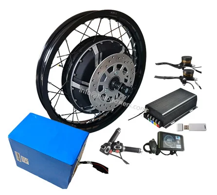 72v 96v QS 273 V3 12000w 15000 - огляд і ціна 12000W Electric Motorcycle Hub Motor