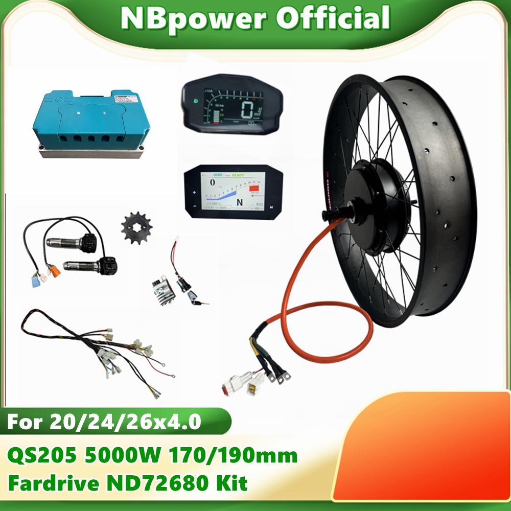 NBpower QS205 72V 5000W 170/19 - огляд і ціна 5000W Hub Motor Kit 72V